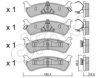 FORD 4565830 Brake Pad Set, disc brake